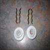 RegulatorFix Window Regulator Repair Guide Rollers (2) w/Clips (2) - Front (Scissor Style Regulator) - for Saab 9-3 9-5 900 Volvo V70 S70 view 4