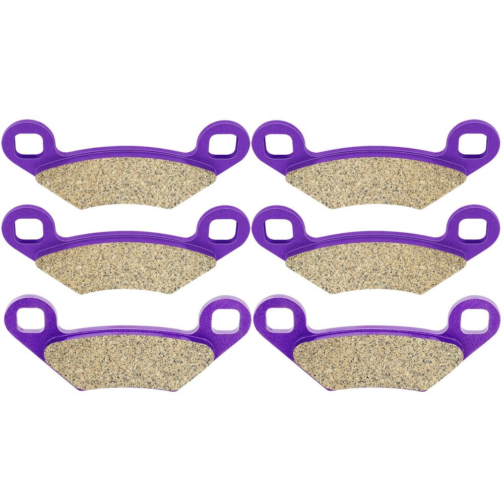 ECCPP Front and Rear Brake Pads for 2011-2012 for Polaris Sportsman 800 EFI (FA159, FA475 Carbon Fiber)