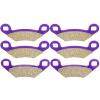 ECCPP Front and Rear Brake Pads for 2011-2012 for Polaris Sportsman 800 EFI (FA159, FA475 Carbon Fiber) view 1