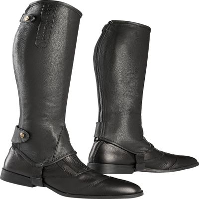 Equi-Theme/Equit'm Unisex's 913236212 Soft Half Chaps, Black, Size : XS