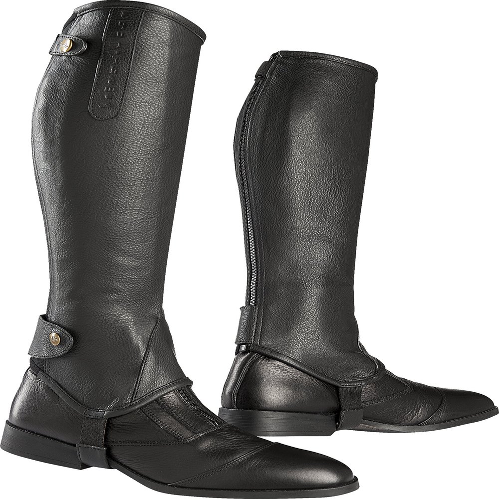 Equi-Theme/Equit'm Unisex's 913236212 Soft Half Chaps, Black, Size : XS