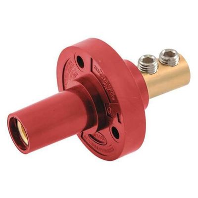 Hubbell HBL15FRR 3R, 4X, 12 Taper Nose Receptacle - Female, Red