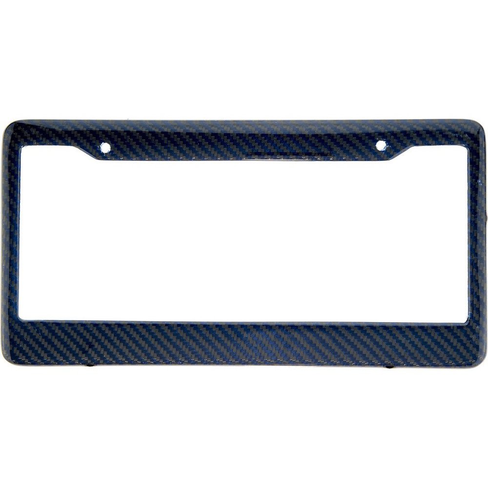 BLVD-LPF OBEY YOUR LUXURY Real 100% Blue Carbon Fiber License Plate Frame Tag Cover FF - C with Matching Screw Caps - 1 Frame