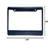 BLVD-LPF OBEY YOUR LUXURY Real 100% Blue Carbon Fiber License Plate Frame Tag Cover FF - C with Matching Screw Caps - 1 Frame view 2