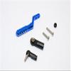 Axial SCX10 II Upgrade Parts (AX90046, AX90047) Aluminum Rear Tow Hitch - 1Pc Set Blue view 1