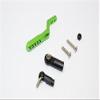 Axial SCX10 II Upgrade Parts (AX90046, AX90047) Aluminum Rear Tow Hitch - 1Pc Set Green view 1