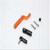 Axial SCX10 II Upgrade Parts (AX90046, AX90047) Aluminum Rear Tow Hitch - 1Pc Set Orange view 1