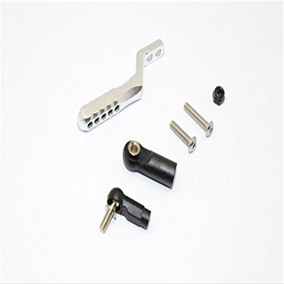 Axial SCX10 II Upgrade Parts (AX90046, AX90047) Aluminum Rear Tow Hitch - 1Pc Set Silver