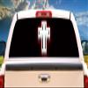 SignMission Cross 1 Rear Window Graphic Back Truck Decal SUV Christian car view 1