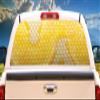 SignMission Albino Python Rear Window Graphic Truck View Thru Vinyl Decal Back view 1