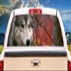 SignMission Gray Wolf Rear Window Graphic Decal Tint Truck Wolves View Thru Vinyl view 1