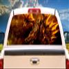 SignMission Golden Dragon Rear Window Graphic Truck View Thru Vinyl Decal Back view 1