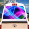 SignMission Light WavesRear Window Graphic Back Truck Decal SUV View Thru Vinyl view 1