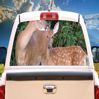 SignMission Deer Scene 1 Rear Window Graphic Decal Tint Film Truck View Thru car