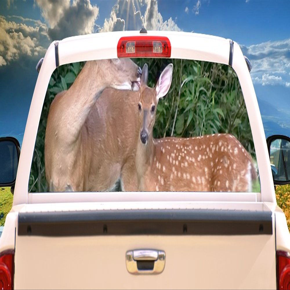 SignMission Deer Scene 1 Rear Window Graphic Decal Tint Film Truck View Thru car
