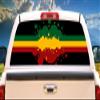 SignMission Rasta FlagRear Window Graphic Back Truck Decal SUV View Thru Vinyl view 1
