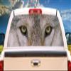 SignMission Wolf Eyes Rear Window Graphic p/u Truck Film View Thru Vinyl view 1