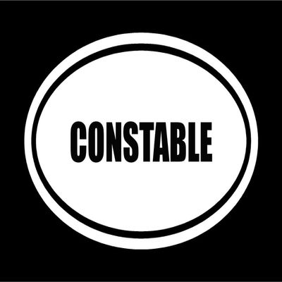 6" die Cut White Vinyl Constable Name Oval Euro Style Decal Sticker