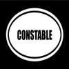 6" die Cut White Vinyl Constable Name Oval Euro Style Decal Sticker view 1