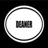 6" die Cut White Vinyl DEANER Name Oval Euro Style Decal Sticker view 1