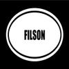 6" die Cut White Vinyl Filson Name Oval Euro Style Vinyl Decal Sticker view 1