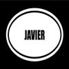 6" die Cut White Vinyl Javier Name Oval Euro Style Vinyl Decal Sticker view 1