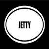 6" die Cut White Vinyl Jetty Name Oval Euro Style Vinyl Decal Sticker view 1