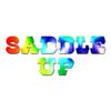 Saddle Up - Vinyl Decal Sticker - 9" x 3.5" - Tie Dye view 1