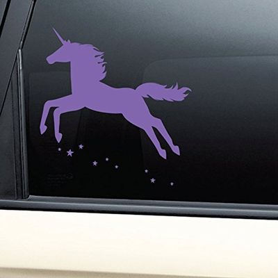 Nashville Decals Unicorn Vinyl Decal Car Truck Bumper Window Sticker - Purple