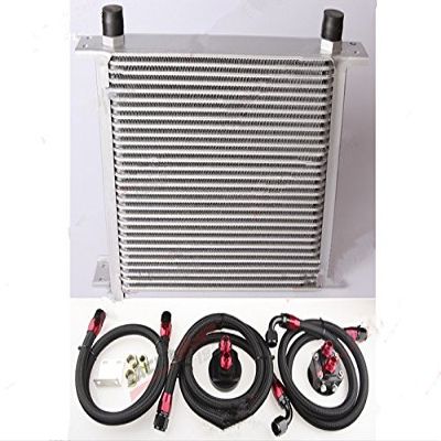 GOWE Universal Engine transmission Oil Cooler kit 30 row 10AN + filter Relocation Kit