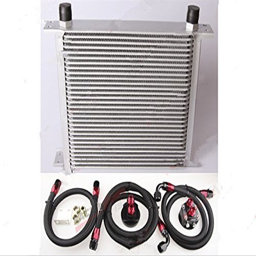 GOWE Universal Engine transmission Oil Cooler kit 30 row 10AN + filter Relocation Kit