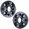 1 Inch Hub Centric Wheel Spacer Compatible with Honda Civic, Fit & Accord - 4x100 Bolt Pattern, 56.1mm Hub Bore, 12x1.5 Studs, 25mm Thick, 6061-T6 Billet Aluminum, Black - Pair view 1