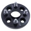 1 Inch Hub Centric Wheel Spacer Compatible with Honda Civic, Fit & Accord - 4x100 Bolt Pattern, 56.1mm Hub Bore, 12x1.5 Studs, 25mm Thick, 6061-T6 Billet Aluminum, Black - Pair view 2