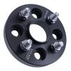 1 Inch Hub Centric Wheel Spacer Compatible with Honda Civic, Fit & Accord - 4x100 Bolt Pattern, 56.1mm Hub Bore, 12x1.5 Studs, 25mm Thick, 6061-T6 Billet Aluminum, Black - Pair view 3