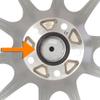 Circuit Performance 73.1mm OD to 64.1mm ID Black Plastic Polycarbonate Hub Centric Rings view 3