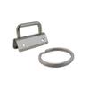 I Craft for Less 10 Key Fob Hardware with Key Rings Sets - 1" or 1.25" - Nickel (1.25") view 1