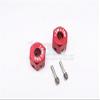 Aluminum Universal Hex Adapter 12mmX9mm - 2Pcs Set Red view 1
