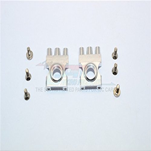 GPM For XMods Generation 1 Upgrade Parts Aluminum Front Gear Box With Screws - 1Pr Set Silver