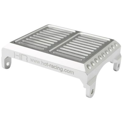 Hot Racing HOR16R08 Aluminum Replica Radiator Cover Silver
