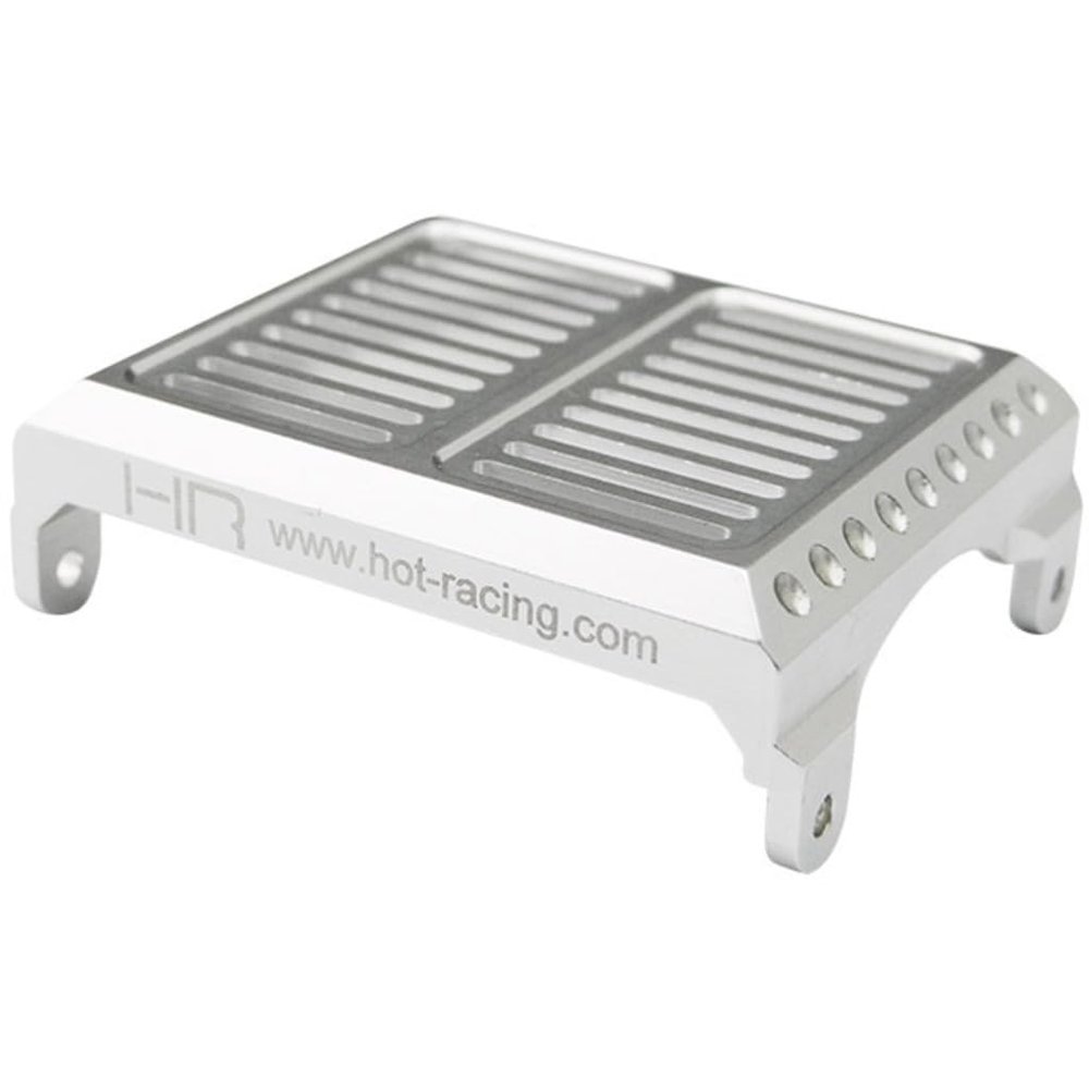 Hot Racing HOR16R08 Aluminum Replica Radiator Cover Silver