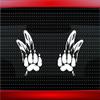 Wolf Paw #3 Pair Indian Native American Car Sticker Truck Window Vinyl Decal Color: Forrest Green view 1