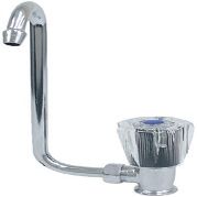 Scandvik 10056P Acrylic Family Tap with Folding Spout