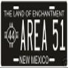 Area 51 Nuclear Testing Range Alien UFO New Mexico 1944 License Plate view 1