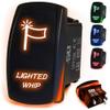 Whip Lights Rocker Switch ON/Off LED Backlit Lighted Whip Switch 12v UTV, Auto, Boat 20A RZR X3 UTV SXSDune Buggy sandrail Golf cart (5361A21 Orange) view 1