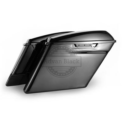 Moto Onfire US Stock Unpainted Extended Saddlebags, 4 1/2 inch Stretched Bags with Lids Fit for Harley Touring Road Glide, Street Glide, Road King, 2014 2015 2016 2017 2018 2019 2020