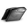Moto Onfire US Stock Unpainted Extended Saddlebags, 4 1/2 inch Stretched Bags with Lids Fit for Harley Touring Road Glide, Street Glide, Road King, 2014 2015 2016 2017 2018 2019 2020 view 1