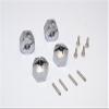 GPM For HPI Bullet 3.0 Nitro & Bullet Flux Upgrade Parts Aluminum Hex Adapter 12mm Diameter With 9mm Thickness For GPM Optional EXO Wheels EX0503FR & EX1003FR - 4Pcs Set Gray Silver view 1