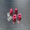 GPM For HPI Bullet 3.0 Nitro & Bullet Flux Upgrade Parts Aluminum Hex Adapter 12mm Diameter With 9mm Thickness - 4 Pcs Set Red view 1