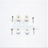 Aluminum Universal Hex Adapter 12mmx8mm - 4Pcs Set Silver view 1