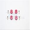 Aluminum Universal Hex Adapter 12mmx9mm - 4Pcs Set Red view 1
